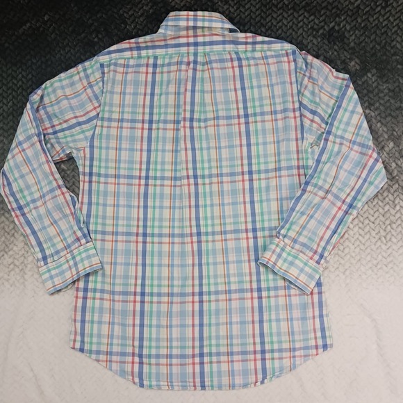 Vineyard Vines Slim Fit Tucker‎ Shirt Mens Plaid White Cotton Size Medium - Picture 7 of 16
